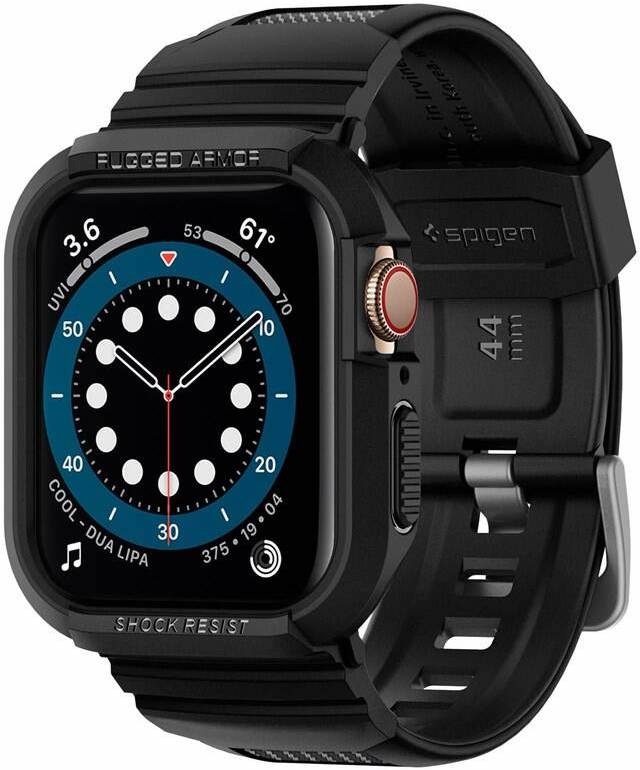 Ochranné pouzdro Spigen Rugged Armor Pro na Apple Watch 7 (45mm)/6/SE/5/4 (44mm) černé