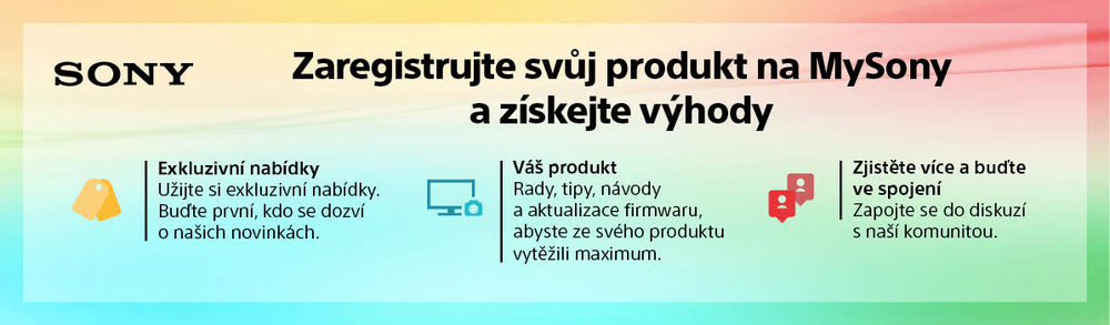  Sony Inzone H9, Mysony registrace