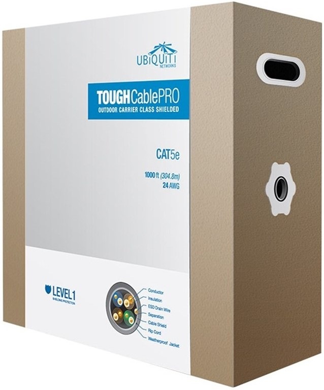 Ubiquiti UISP-Cable-Pro - Tough Cable TC-Pro, FTP kabel venkovní Cat5e, 305m