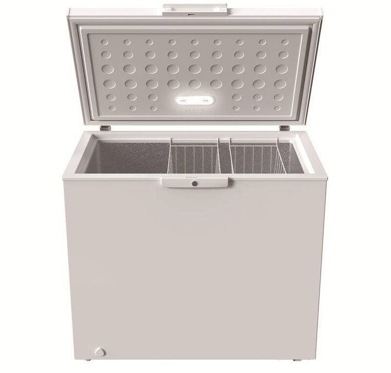 Mraznička Whirlpool W3RHS24EW bílá Otevřená pultová mraznička Whirpool s osvětlením a dvěma koši