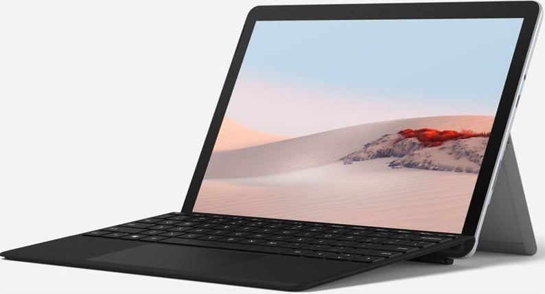 Notebook Microsoft Go 2 (stříbrný) + Pouzdro s klávesnicí (černé)