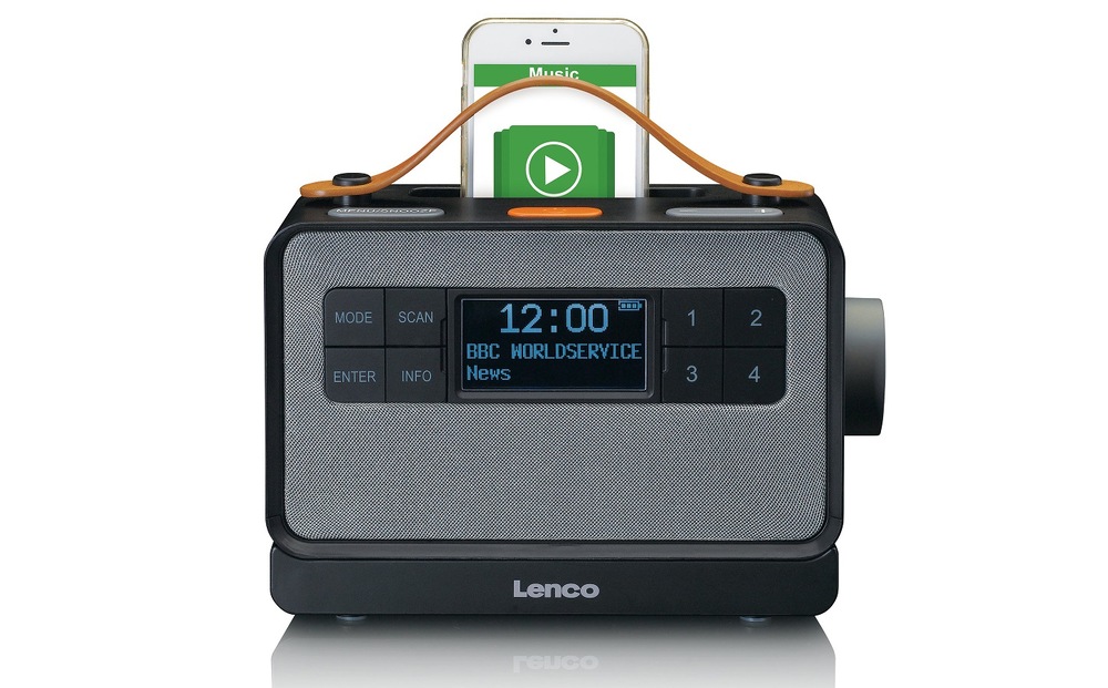 Radiopřijímač s DAB+ Lenco PDR-065BK SENIOR černý/šedý Radiopřijímač s DAB+ Lenco PDR-065BK SENIOR černý/šedý