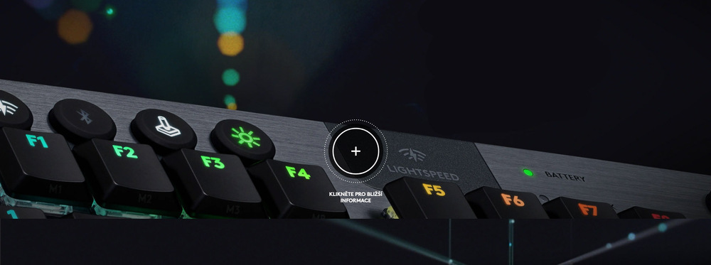 Klávesnice Logitech Gaming G915 TKL Lightspeed RGB, Tactile, US černá Klávesnice Logitech Gaming G915 TKL Lightspeed RGB, Tactile, US černá