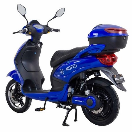 Elektroskútr RACCEWAY E-MOPED, modrý-lesklý s baterií 12Ah Elektroskútr RACCEWAY E-MOPED, modrý-lesklý s baterií 12Ah