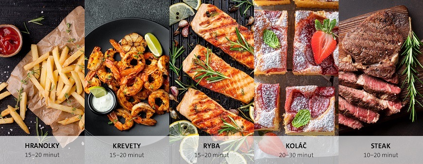 Fritéza horkovzdušná ETA Storio 6172 90020 černá horkovzdušná fritéza ETA Storio využití