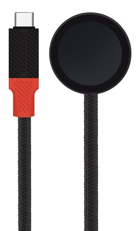 Nabíjecí kabel Tactical Recce 3:20 pro Apple Watch černý/červený