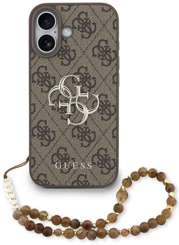 Kryt na mobil Guess, pro Apple iPhone 17, hnědá barva