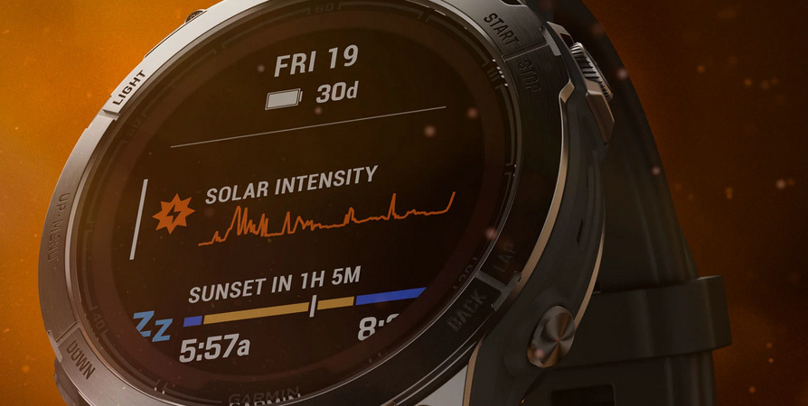 Chytré hodinky Garmin fenix 7X Pro Sapphire Solar - Titan Carbon Grey / Black Silicone Band