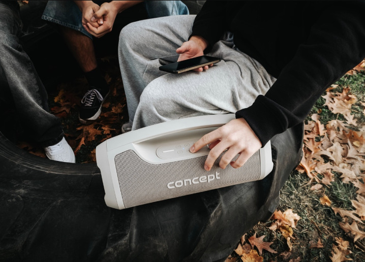 Nastavení přehrávání tlačítky na reproduktoru Concept SoundJoy BR5061