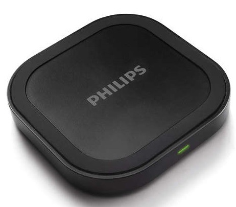 Bezdrátová nabíječka Philips s funkcí rychlonabíjení černá
