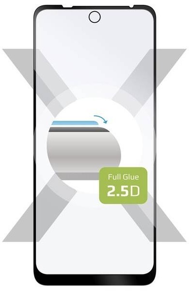 Tvrzené sklo FIXED Full-Cover na Motorola Moto E40 černé