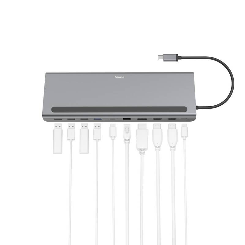 Dokovací stanice Hama Connect2Office Pro, 10 připojení Dokovací stanice Hama Connect2Office Pro, 10 připojení
