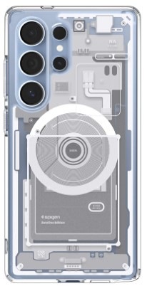 Kryt na mobil Spigen Ultra Hybrid MagSafe na Samsung Galaxy S25 Ultra průhledný