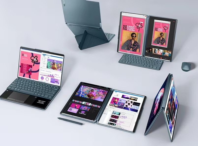 Lenovo Yoga Book 9 14IAH10, modrá