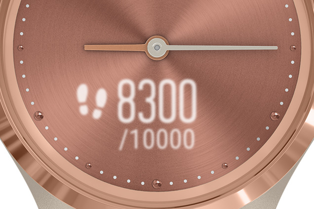 Chytré hodinky Garmin vivomove3S Sport LightGold/Pink
