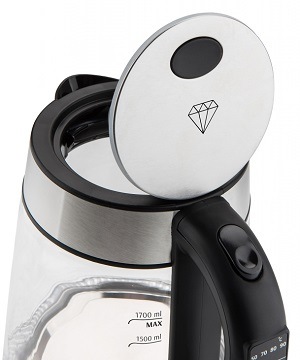 Rychlovarná konvice ETA Crystela Digi 7153 90000 černá/sklo