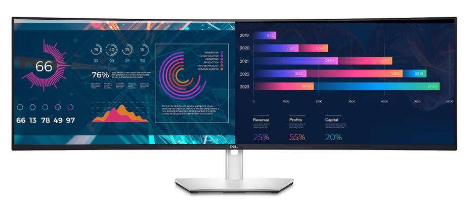 Monitor Dell UltraSharp U4924DW stříbrný