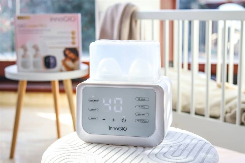 Ohřívač kojeneckých lahví InnoGIO GIOwarm Fast Duo bílý