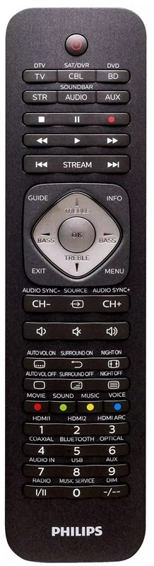 Dálkový ovladač Philips SRP5016/10