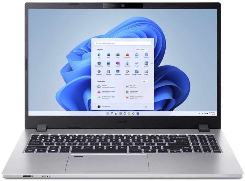 Acer TravelMate P2 15, stříbrná
