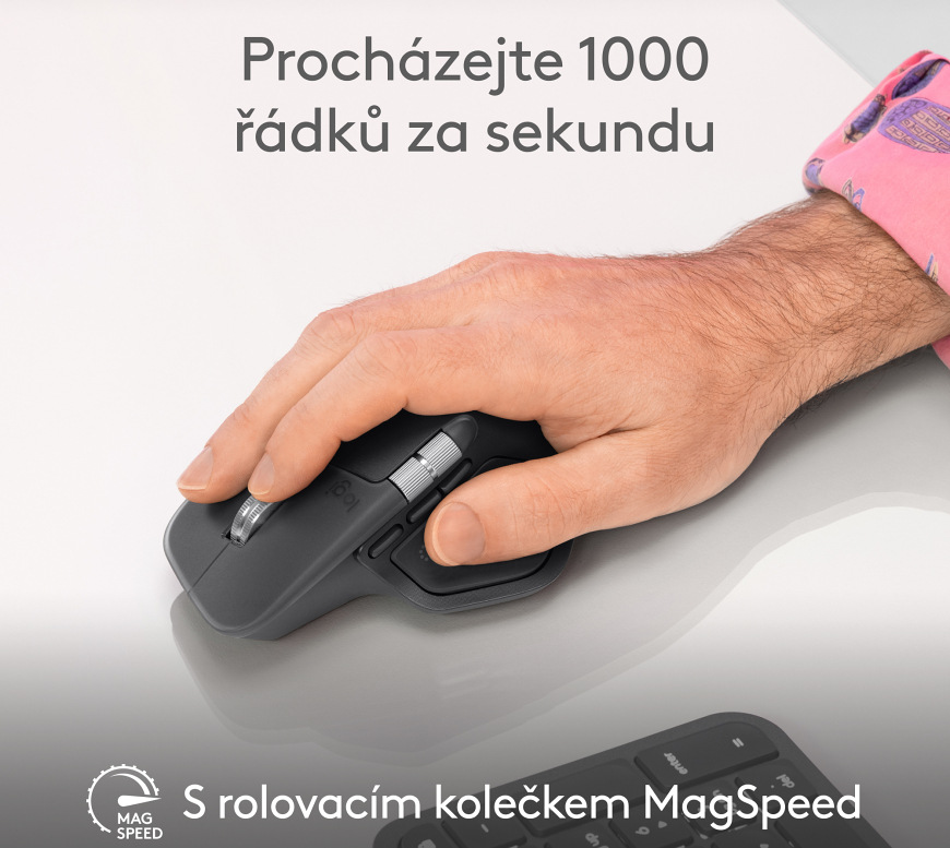 Myš Logitech MX Master 4 grafitová