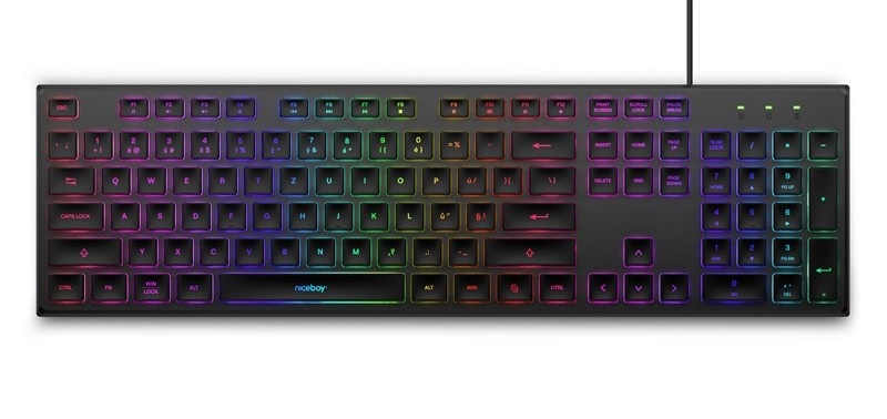 Klávesnice Niceboy Oryx K110 černá Klávesnice Niceboy Oryx K110