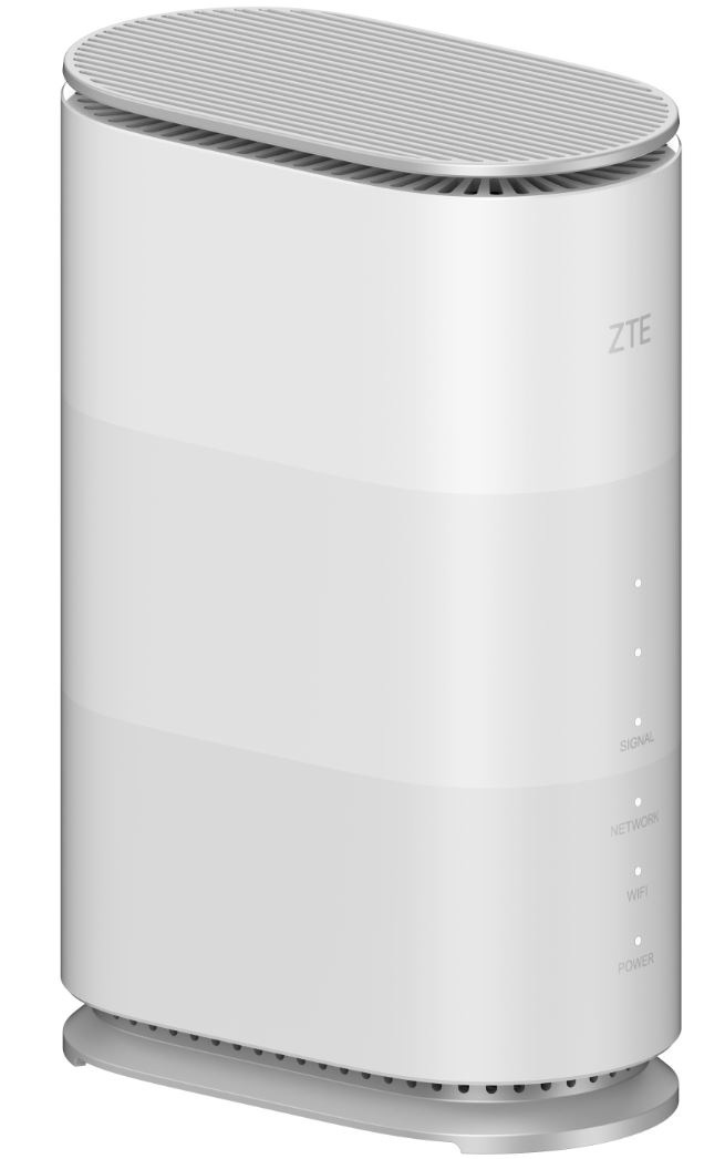 Router ZTE G5 Air 5G CPE bílý Router ZTE G5 Air 5G CPE, pohled ze strany