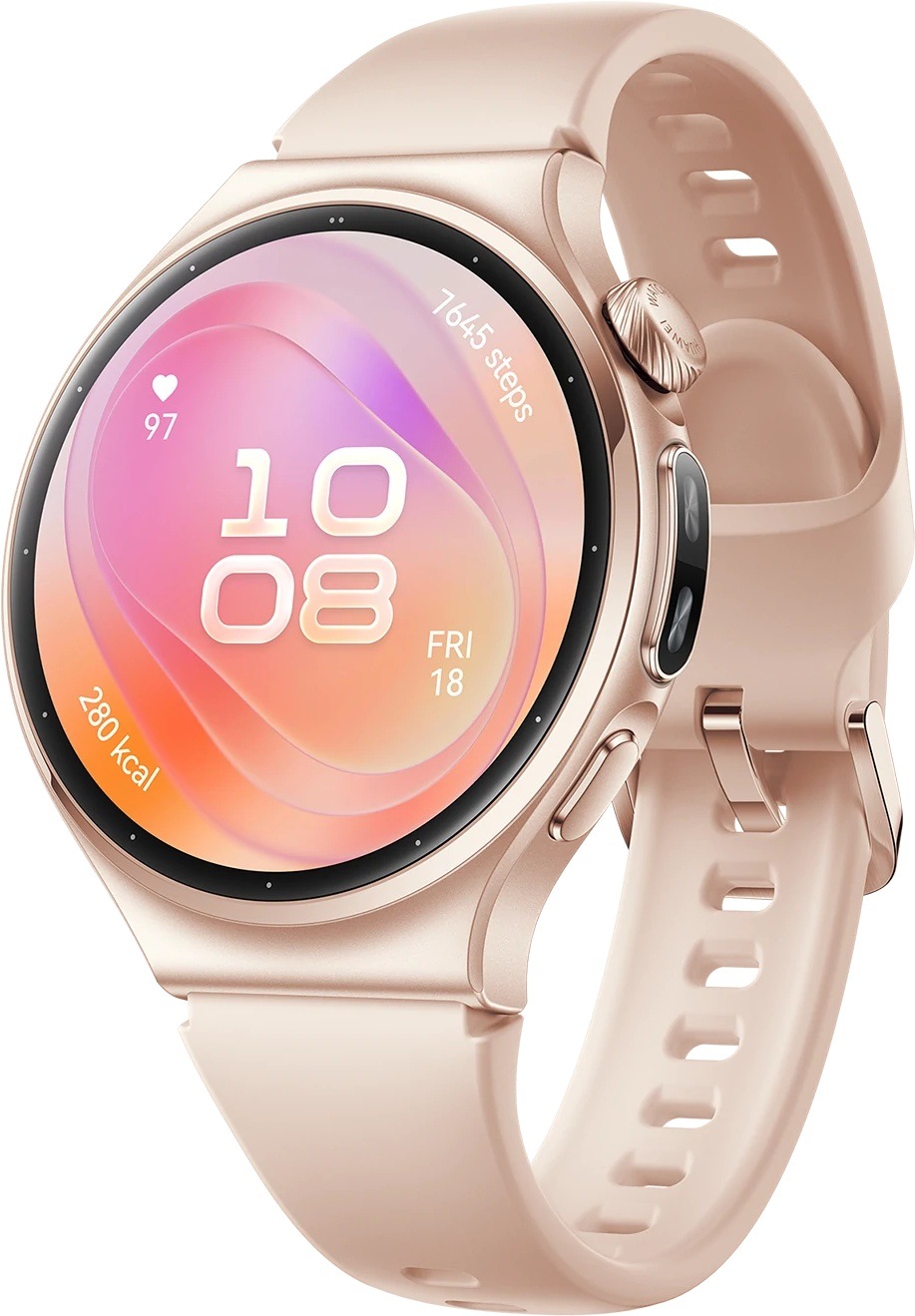 Chytré hodinky Huawei Watch 6 s průměrem 42 mm, zlatá barva