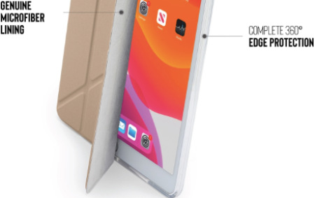 Pouzdro na tablet Pipetto Origami na Apple iPad 10,2" (2019/2020) zlaté Pipetto Origami pro Apple iPad 10,2" (2019), zlatá