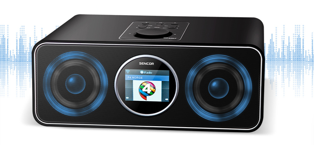 Internetový radiopřijímač s DAB+ Sencor SIR 6000WDB černý Internetový radiopřijímač s DAB+ Sencor SIR 6000WDB černý