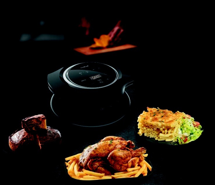 Poklice Tefal multifunkční EY150830 Extra Crisp Lid černá