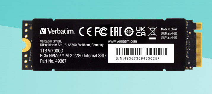 SSD Verbatim Vi7000G 1TB NVMe SSD Verbatim Vi7000G 1TB NVMe