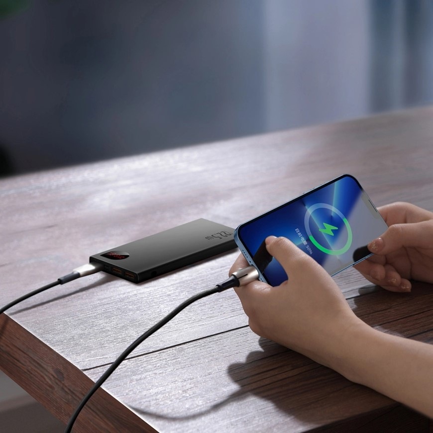 Powerbanka Baseus Adaman 10000 mAh 22,5W 2x USB/Lightning/USB-C černá Powerbanka Baseus Adaman 10000 mAh 22,5W 2x USB/Lightning/USB-C, černá