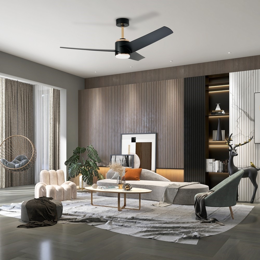 Stropní svítidlo IMMAX NEO LITE BEAUTY SMART LED s ventilátorem, 18W, Wi-Fi, TUYA černé/zlaté Stropní svítidlo IMMAX NEO LITE BEAUTY SMART LED s ventilátorem, 18W, Wi-Fi, TUYA - černé/zlaté