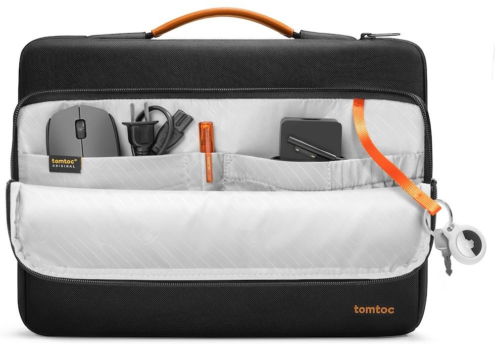 Brašna na notebook tomtoc Briefcase na 14" MacBook Pro (2021) - černá