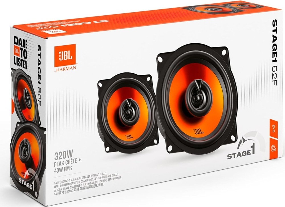 Reproduktory JBL Stage1 Gen2 52F černé Balení s reproduktory JBL Stage1 Gen2 52F