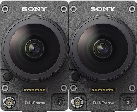 Objektiv Sony FE 8-14mm f/3.5 Fisheye G černý Čelní pohled na objektivy Sony FE 8–14 mm f/3.5 Fisheye G v sestavě pro tvorbu virtuální reality