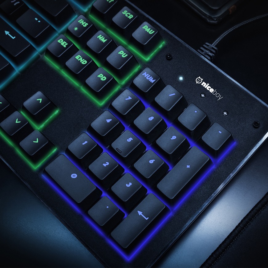 Klávesnice Niceboy ORYX K400 černá