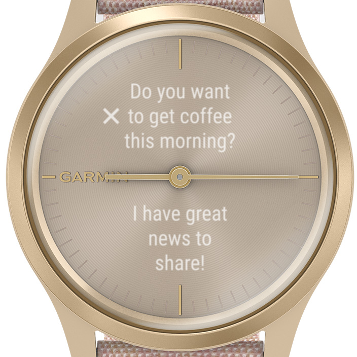 Chytré hodinky Garmin vivomove3 Style Silver / Green