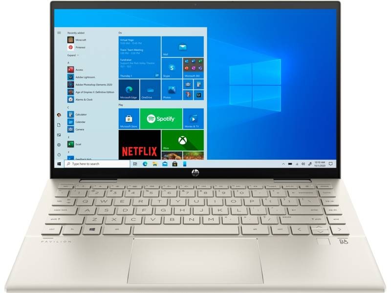 Notebook HP Pavilion x360 14-dy0602nc + Microsoft 365 pro jednotlivce zlatý