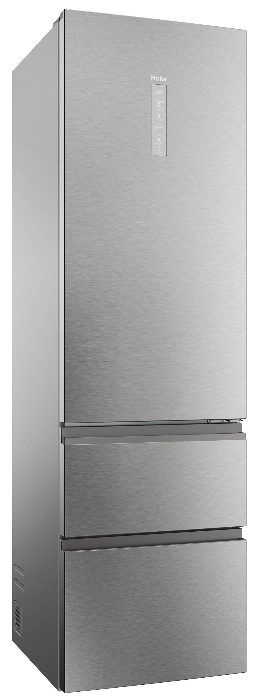 Chladnička s mrazničkou Haier HTW5620DNMG stříbrná Chladnička s mrazničkou Haier HTW5620DNMG stříbrná