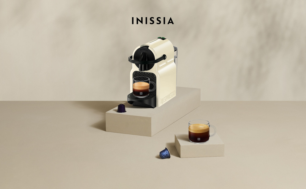 Kapslový kávovar De'Longhi Nespresso Inissia EN80CW krémový Kapslový kávovar De'Longhi Nespresso Inissia EN80CW krémový