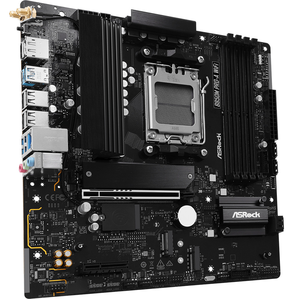 Základní deska ASRock B850M PRO-A WIFi Základní deska ASRock B850M Pro-A WIFI pro AMD AM5 s čipsetem B850 v černém provedení