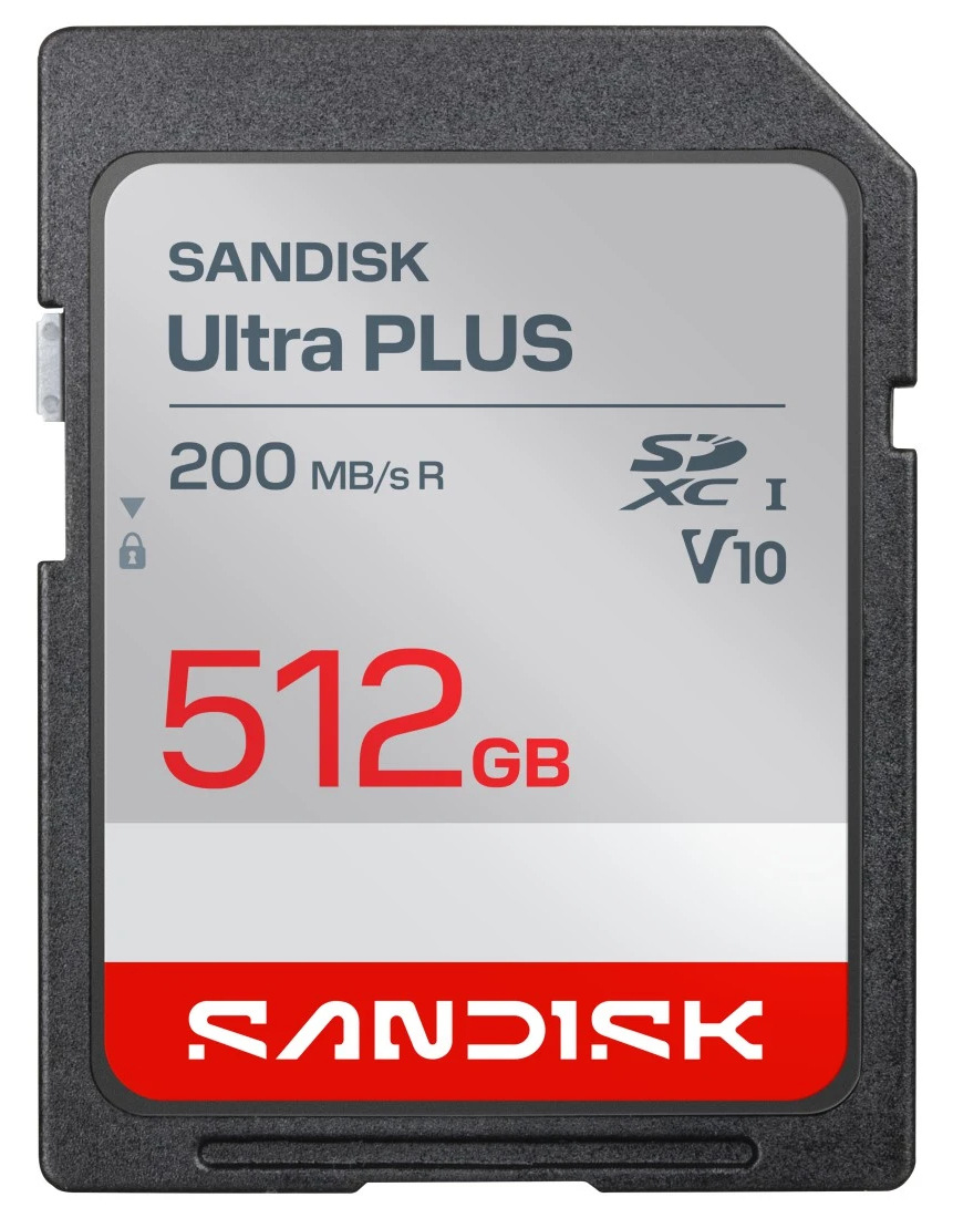 Paměťová karta SanDisk Ultra Plus SDXC s rozhraním UHS-I a vysokou rychlostí čtení
