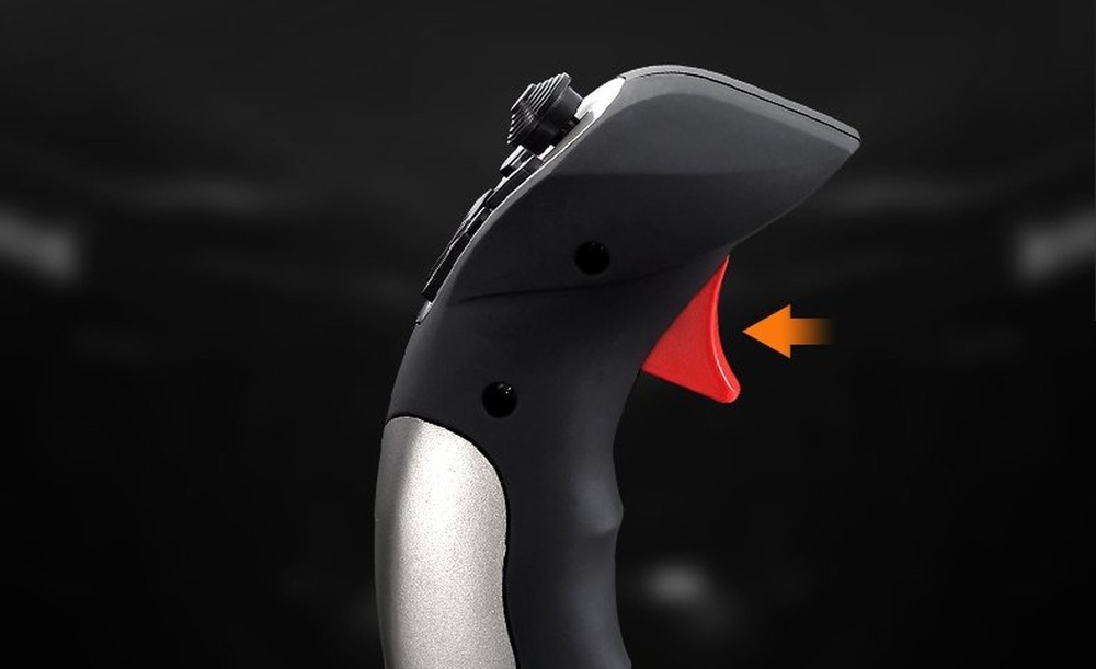 PXN 2113 PRO Flightstick umožňuje plynou regulaci tahu