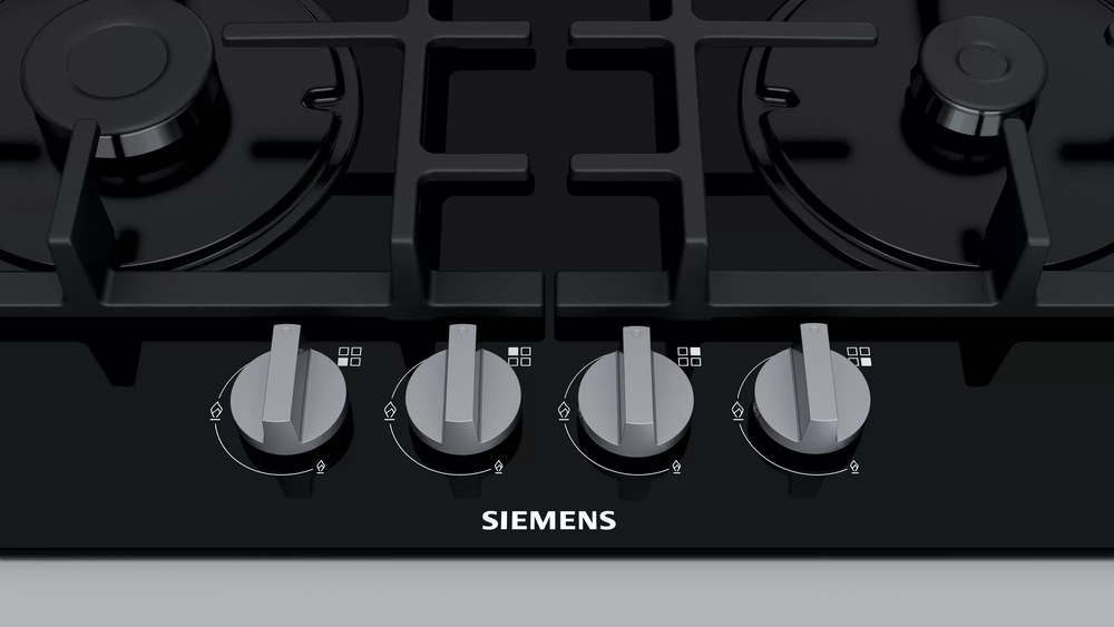 Plynová varná deska Siemens iQ300 EN6B6HB90 černá Plynová varná deska Siemens iQ300 EN6B6HB90 černá