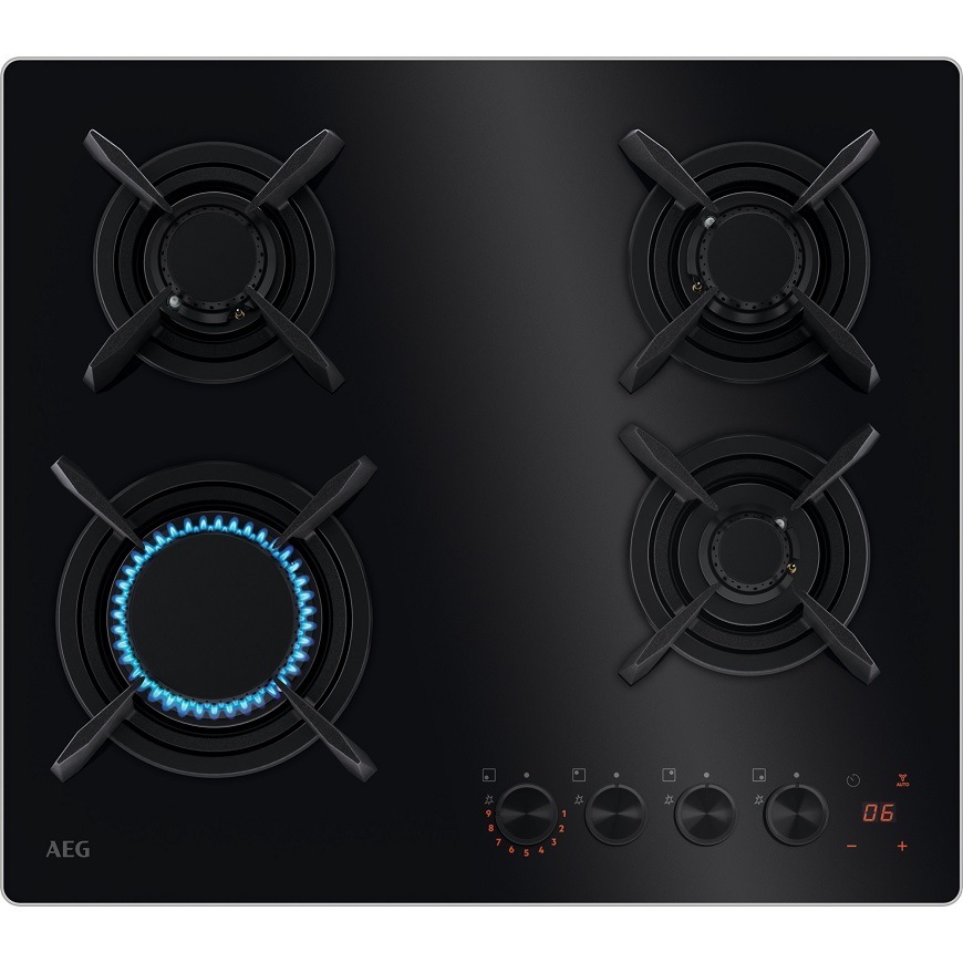 Plynová varná deska AEG HKB64453NB série 8000 Hob2Hood