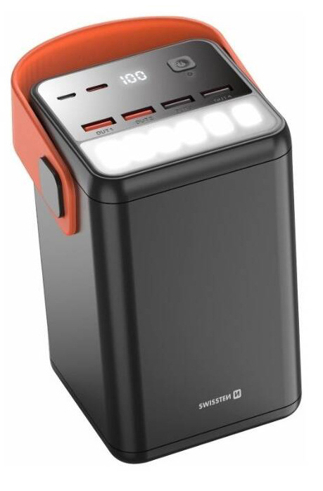 Powerbanka Swissten Power Line 60 000 mAh 65 W PD černá