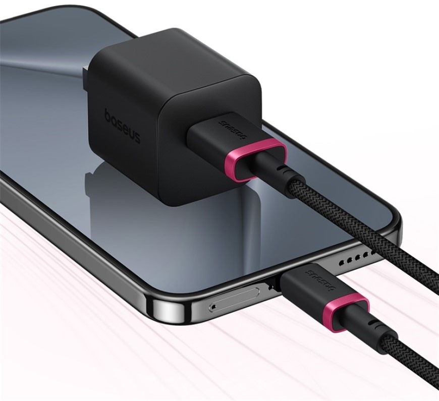 Kabel Baseus Dura USB/USB-C, 60W, 1m černý/červený Kabel Baseus Dura USB/USB-C, 60W, 1m - černý/červený