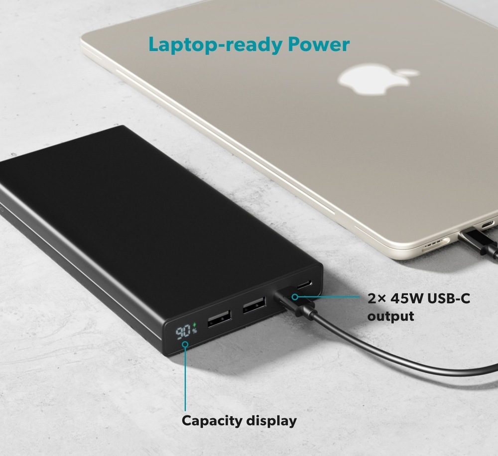 Powerbanka Epico UltraPack Alu 45W 30000mAh černá